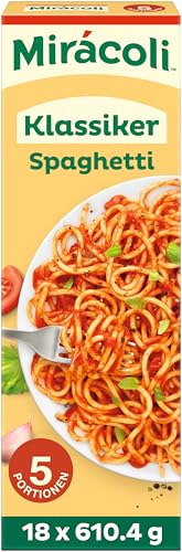 Miracoli Fertiggerichte Klassiker Spaghetti, 5 Portionen, 18 Packungen (18 x 610,4g) von Mirácoli