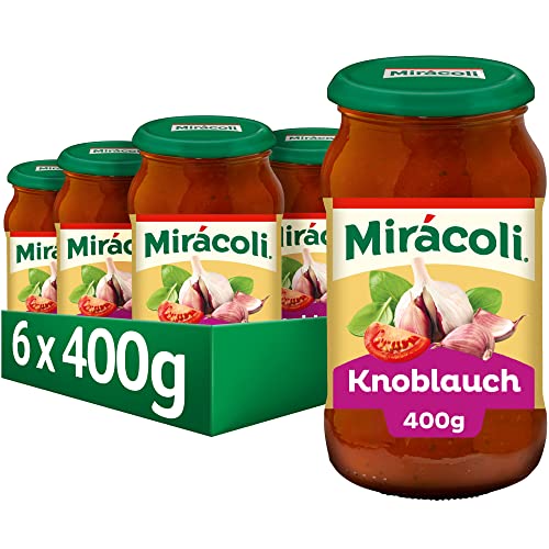 MIRÁCOLI Pasta Sauce Knoblauch, 6 Gläser (6 x 400g) von Mirácoli