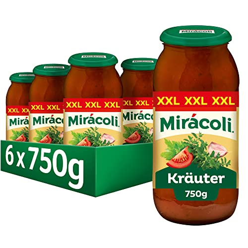 MIRÁCOLI Pasta Sauce Kräuter, 6 Gläser (6 x 750g) von Mirácoli