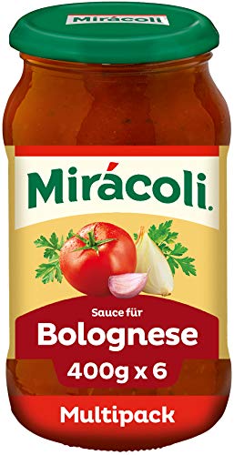 MIRÁCOLI Pasta Sauce für Bolognese, 6 Gläser (6 x 400g) von Mirácoli