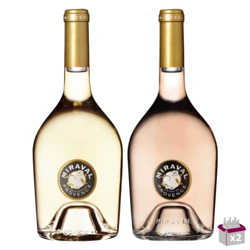 Los Entdeckung Miraval 2x75cl - 1 Côtes de Provence Rosé 2021 75Cl 13% & 1 Côtes de Provence Blanc 2021 75Cl 13% von Wine And More