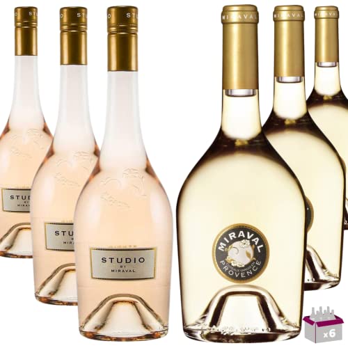 Los Entdeckung Miraval 6x75cl- 3 Studio von Miraval 2021 Rosé 75Cl 12.5% ​​& 3 Côtes de Provence Weiß 2021 75Cl 13% von Wine And More