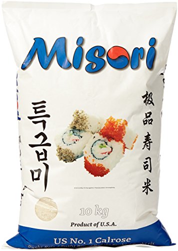 MISORI Calrose Reis / Sushi Reis; Premium Qualität, 1er Pack (1 x 10 kg Packung) von CHICHL