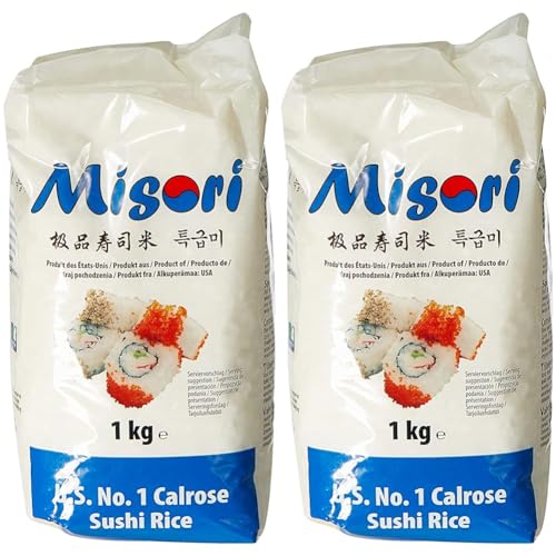 Misori Calrose Reis / Sushi Reis, 1 kg (Packung mit 2) von Misori