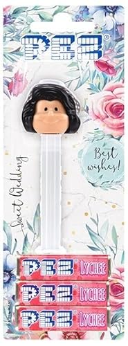 PEZ Spender Hochzeit Braut inklusive 3 Pack Bonbons Gastgeschenke für Kinder & Hochzeitsdeko & Candy-Bar Braut schwarzhaarig PEZ Spender Hochzeit Braut inklusive 3 Pack Bonbons Gastgeschenke für Kinder & Hochzeitsdeko & Candy-Bar Braut schwarzhaarig von Miss Lovely