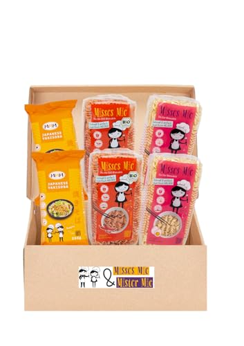 Nudel Box Mix mit 3 verschiedenen Sorten: Yakisoba-, Chili-, Eiernudeln 250g, hergestellt in DE Nudel Box Mix mit 3 verschiedenen Sorten: Yakisoba-, Chili-, Eiernudeln 250g, hergestellt in DE von Misses Mie & Mister Mie