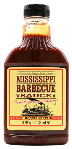 Mississippi Barbecue Sauce Chipotle Pepper, 6er Pack (6 x 510g) von MISSISSIPPI