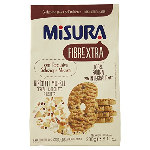 3x Misura Fibraextra kekse Müsli und Schokolade 230g biscuits cookies brioche von Misura
