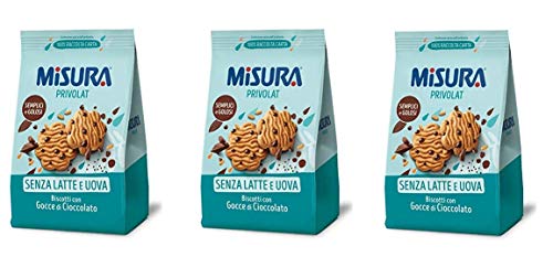 3x Misura Privolat Kekse mit schokolade tropfen 290g biscuits cookies brioche von Misura