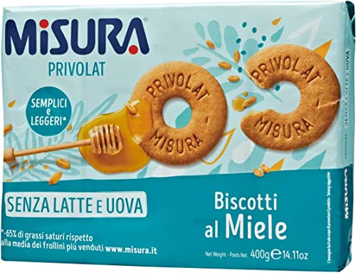 3x Misura Privolat kekse mit Honig ohne Milch & Eier 400g biscuits cookies von Misura