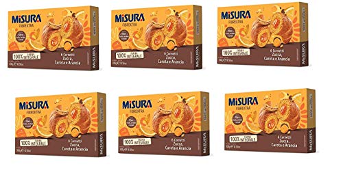 6x Misura Fibraextra Cornetti integrali Kuchen mit Kürbis Möhren Vollkorn 300g 6x Misura Fibraextra Cornetti integrali Kuchen mit Kürbis Möhren Vollkorn 300g von Misura