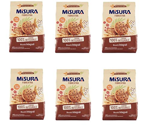 6x Misura Fibraextra Integrali Vollkorn kekse 330 g biscuits cookies brioche von Misura