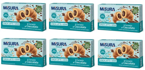6x Misura Privolat Cornetti al Cioccolato Senza Latte e Uova Croissants mit Schokoladenfüllung ohne Milch und Ei 290g 6x Misura Privolat Cornetti al Cioccolato Senza Latte e Uova Croissants mit Schokoladenfüllung ohne Milch und Ei 290g von Misura