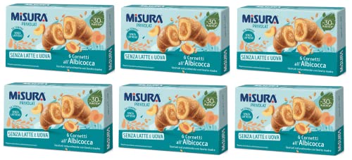 6x Misura Privolat Cornetti all'Albicocca Senza Latte e Uova Croissants mit Aprikosenfüllung ohne Milch und Ei 290g 6x Misura Privolat Cornetti all'Albicocca Senza Latte e Uova Croissants mit Aprikosenfüllung ohne Milch und Ei 290g von Misura