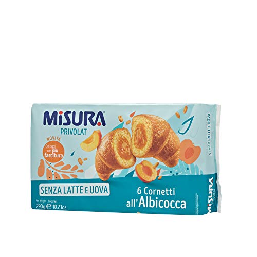 MISURA Privolat Cornetti Aprikosen 6 Gramm X 290 Süßen Snacks - Made In Italy von Misura