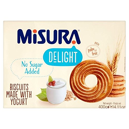 Misura Erfreuen Kekse Mit Joghurt 400G (Packung mit 2) von Misura