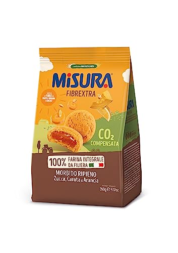 Misura Fibrextra Frollini Ripieni Vollkornkekse gefüllt mit Kürbis, Karotte und Orange 260g Misura Fibrextra Frollini Ripieni Vollkornkekse gefüllt mit Kürbis, Karotte und Orange 260g von Misura