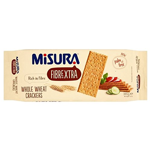 Misura Fibrextra Vollkorn-Cracker 385G (Packung mit 2) von Misura