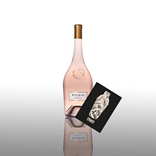 Angelina Jolie + Brad Pitt Studio By Miraval Rose Wein 0,75L (13% Vol) Jolie-Pitt Miraval Wein - [Enthält Sulfite] von Mixcompany.de Bar & Glas