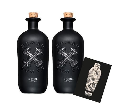 BUMBU XO 2er Set XO handcrafted Rum 0,7L (40% vol) Product of Panama - [Enthält Sulfite] von Mixcompany.de Bar & Glas