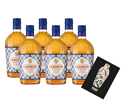 Canonita de Mallorca 6er Set Aperitif 6x 0,75L (18% Vol) Aperitivo de Naranjas- [Enthält Sulfite] von Mixcompany.de Bar & Glas