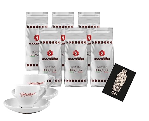 Drago Mocambo Brasilia 6x 1Kg Kaffee Caffé Bohne Dark Roast + 2x Ramazzotti Espresso Tasse Gratis Drago Mocambo Brasilia 6x 1Kg Kaffee Caffé Bohne Dark Roast + 2x Ramazzotti Espresso Tasse Gratis von Mixcompany.de Bar & Glas