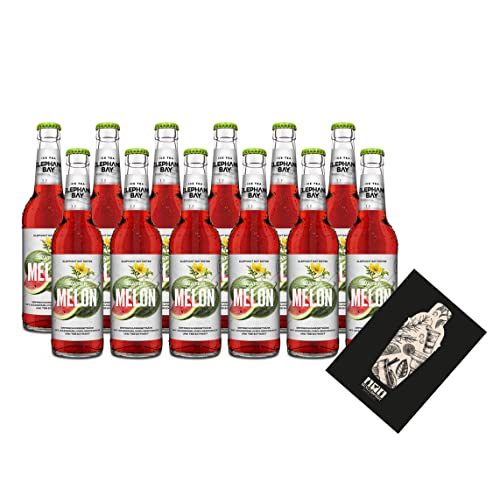 Elephant Bay ICE TEA Eistee Watermelon Melon Set - 12x Elephant Bay Melon je 330ml inkl. Pfand - MEHRWEG von Mixcompany.de Bar & Glas