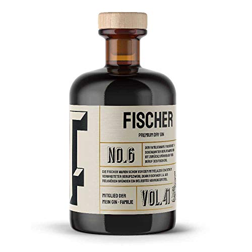 Fischer s Premium Dry Gin No6 - Der Fischer Gin 0,5L (41% Vol)- [Enthält Sulfite] von Mixcompany.de Bar & Glas