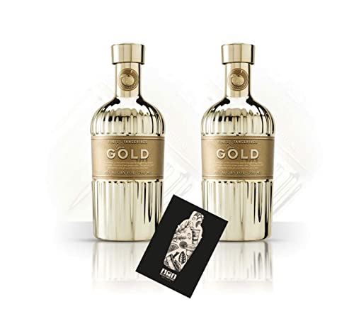 Gin Gold 999.9 2er Set Gin 2x 0,7L (40% Vol) Finest Tangerines Gin Gold - [Enthält Sulfite] von Mixcompany.de Bar & Glas