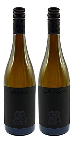Groh - 2er Set Grohkost Weissburgunder Trocken - Deutscher Qualitätswein 0,75L (14,0% Vol) -[Enthält Sulfite] von Mixcompany.de Bar & Glas