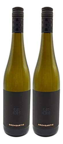 Groh - 2er Set Grohsartig Weissburgunder Chardonnay Trocken - Deutscher Qualitätswein 0,75L (12,5% Vol) -[Enthält Sulfite] von Mixcompany.de Bar & Glas