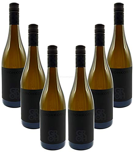Groh - 6er Set Grohkost Weissburgunder Trocken - Deutscher Qualitätswein 0,75L (14,0% Vol) -[Enthält Sulfite] von Mixcompany.de Bar & Glas