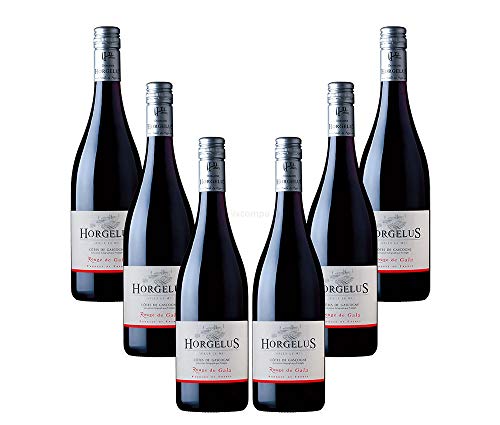 Horgelus Rouge de Gala - 6er Set Rotwein Merlot 0,75L (13% Vol) aus Frankreich/Côtes de Gascogne - [Enthält Sulfite] von Mixcompany.de Bar & Glas