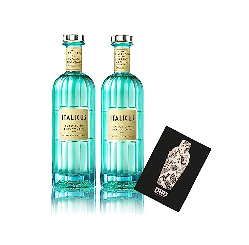 Italicus 2er Set Bergamotte Likör 2x 0,7L (20% Vol) Rosolio di Bergamotto - a refreshing taste of Italy- [Enthält Sulfite] von Mixcompany.de Bar & Glas