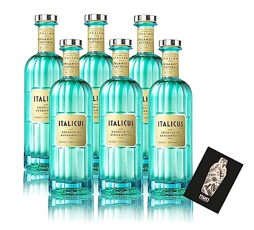 Italicus 6er Set Bergamotte Likör 6x 0,7L (20% Vol) Rosolio di Bergamotto - a refreshing taste of Italy- [Enthält Sulfite] von Mixcompany.de Bar & Glas