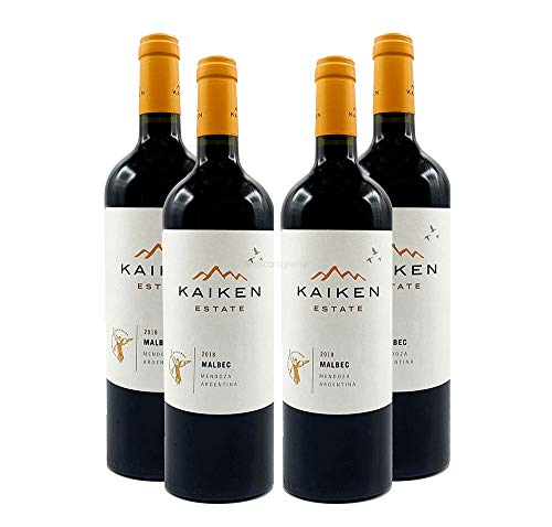 Kaiken Estate 4er Set Malbec Mendoza Argentina 4x 0,75L (14% Vol)- [Enthält Sulfite] von Mixcompany.de Bar & Glas