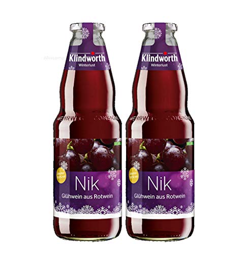 Klindworth Nik 2x Glühwein aus Rotwein - 2x Winterlust Glühwein 1L (9,8% Vol) inkl. Pfand MEHRWEG- [Enthält Sulfite] von GREAT BRITISH TRADING LIMITED