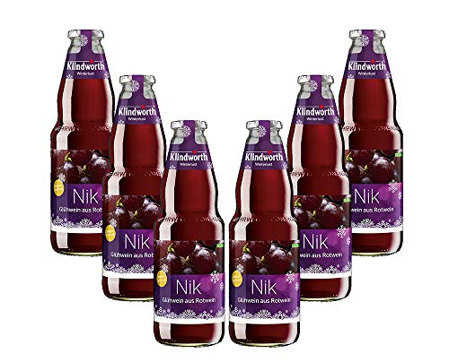 Klindworth Nik 6x Glühwein aus Rotwein - 6x Winterlust Glühwein 1L (9,8% Vol) inkl. Pfand MEHRWEG- [Enthält Sulfite] von Mixcompany.de Bar & Glas