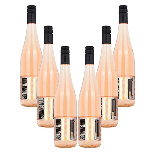 Kolonne Null - 0% Alkohol - 6x Rose - 6er Set Alkoholfreier Rose 0,75L- [Enthält Sulfite] von Mixcompany.de Bar & Glas