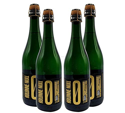 Kolonne Null - 4x 0% Alkohol - PRICKELND mit Korken - Alkoholfreier Prickelnd 0,75L- [Enthält Sulfite] von Mixcompany.de Bar & Glas