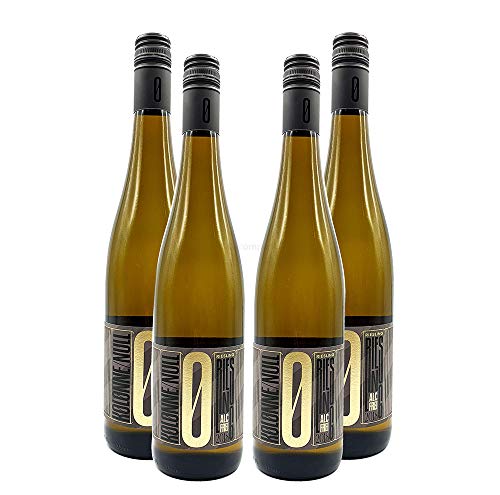 Kolonne Null - 4x 0% Alkohol - Riesling mit Drehverschluss - 4er Set Alkoholfreier Riesling 0,75L- [Enthält Sulfite] von Mixcompany.de Bar & Glas