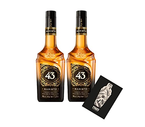 Licor 43 2er Set Baristo 2x 0,7L (31% Vol) Kaffeelikör Liquor Likör 43 Cuarenta y Tres einzigartigen Kaffee der Kanarischen Inseln mit Licor 43 Original - [Enthält Sulfite] von Mixcompany.de Bar & Glas