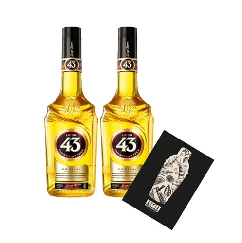 Licor 43 2er Set Cuarenta y Tres Likör 2x 0,7l (31% Vol) Liquor 43er- [Enthält Sulfite] von Mixcompany.de Bar & Glas