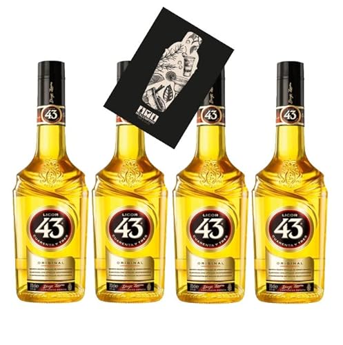 Licor 43 4er Set Cuarenta y Tres Likör 4x 0,7l (31% Vol) Liquor 43er- [Enthält Sulfite] von Mixcompany.de Bar & Glas