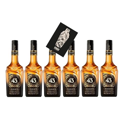 Licor 43 6er Set Baristo 6x 0,7L (31% Vol) Kaffeelikör Liquor Likör 43 Cuarenta y Tres einzigartigen Kaffee der Kanarischen Inseln mit Licor 43 Original - [Enthält Sulfite] von Mixcompany.de Bar & Glas