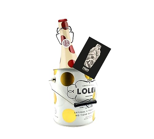 Lolea Set - weißer Kühler/Eimer mit Henkel + Lolea Sangria N°2 WEIß 0,75L (7% Vol) Weißwein Sangria Chardonnay, Macabeo Trauben- [Enthält Sulfite] von Mixcompany.de Bar & Glas