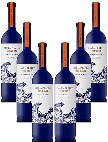 Mar de Frades 6er Set Finca Valinas 0,75L (12,5% Vol) 6x Weißwein Rebsorten: 100% Albariño Jahrgang variierend- [Enthält Sulfite] von Mixcompany.de Bar & Glas
