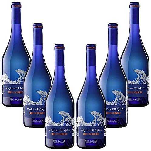 Mar de Frades 6er Set Godello Atlantico 0,75L (13% Vol) 6x Weißwein Rebsorte: 100% Godello- [Enthält Sulfite] von Mixcompany.de Bar & Glas