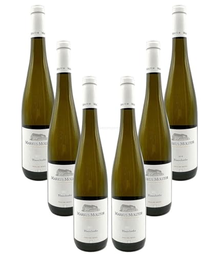 Markus Molitor - 6er Set Blauschiefer Riesling Mosel - Deutscher Qualitätswein 0,75L (11,5% Vol) -[Enthält Sulfite] von Mixcompany.de Bar & Glas
