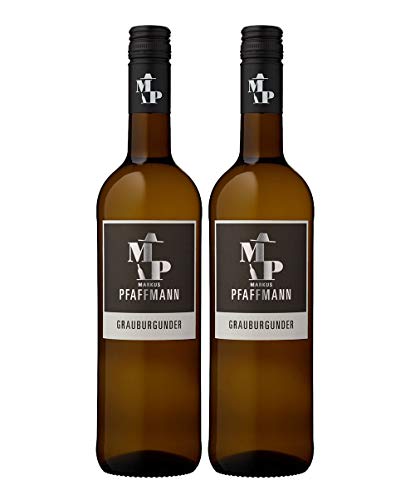 Markus Pfaffmann - 2er Set Grauburgunder - Pfalz/Deutscher Qualitätswein - Trocken 0,75L (12,5% Vol) -[Enthält Sulfite] von Mixcompany.de Bar & Glas